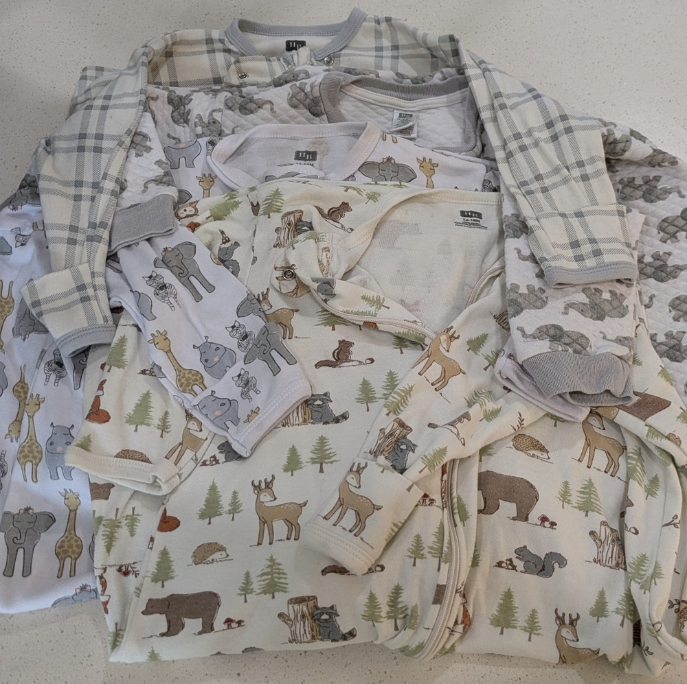 Hudson Baby Set Of 4 Neutral Sleep Sacks 12-18 Months